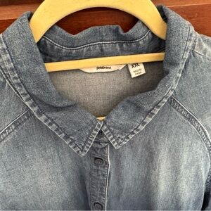 Betabrand Blue Denim Shirt